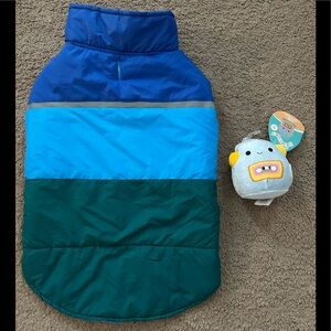 32 Degrees Heat Dog Water Resistant Reversible Puffer Vest Jacket Size L NWOT